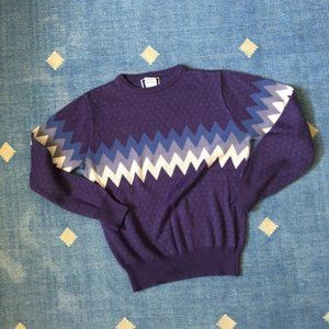 Vintage Sweaters - ❤️ RARE Vintage Purple Chevron Sweater Pullover Vintage Sweaters - ❤️ RARE Vintage Purple Chevron Sweater Pullover